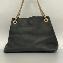 Gucci Shoulder Bag Soho 536196 Leather Black Women's