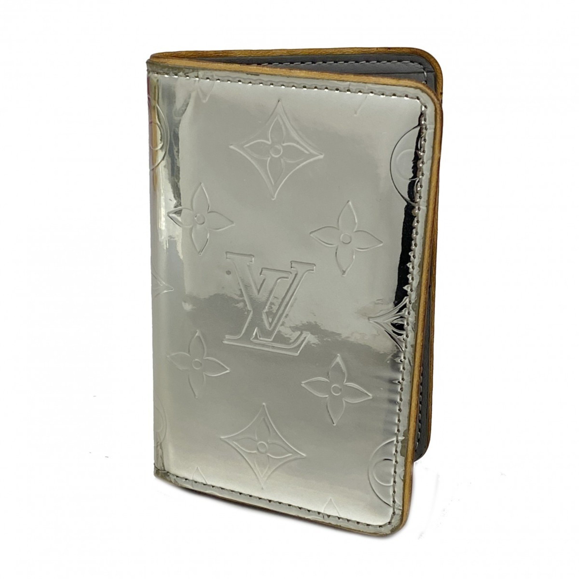 Louis Vuitton Business Card Holder/Card Case Monogram LV Mirror Organizer de Poche Slender M80805 Silver Men's Women's