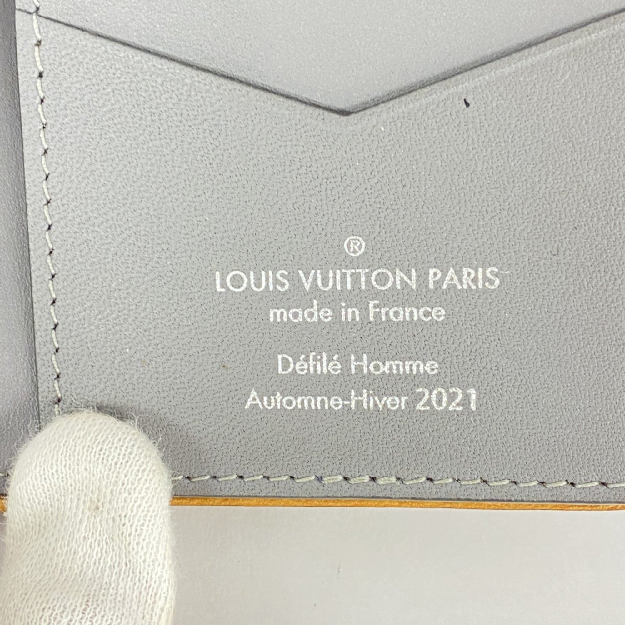 Louis Vuitton Business Card Holder/Card Case Monogram LV Mirror Organizer de Poche Slender M80805 Silver Men's Women's