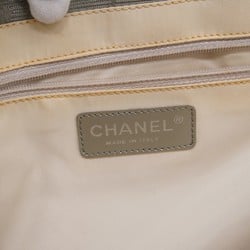 Chanel Tote Bag New Travel Nylon Grey Women's