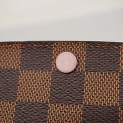 Louis Vuitton Long Wallet Damier Portefeuille Emilie N60214 Ebene Rose Ballerine Ladies