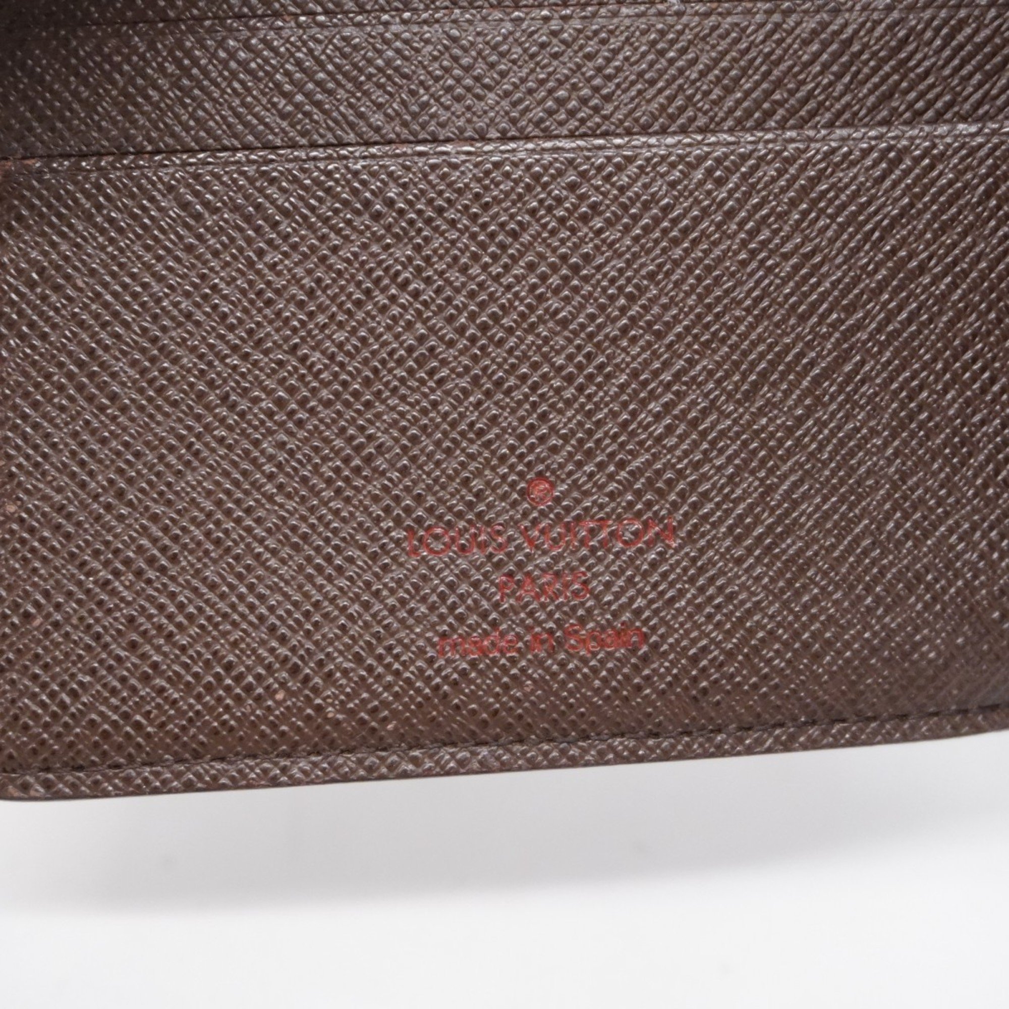 Louis Vuitton Wallet Damier Portefeuille Marco N61675 Ebene Men's