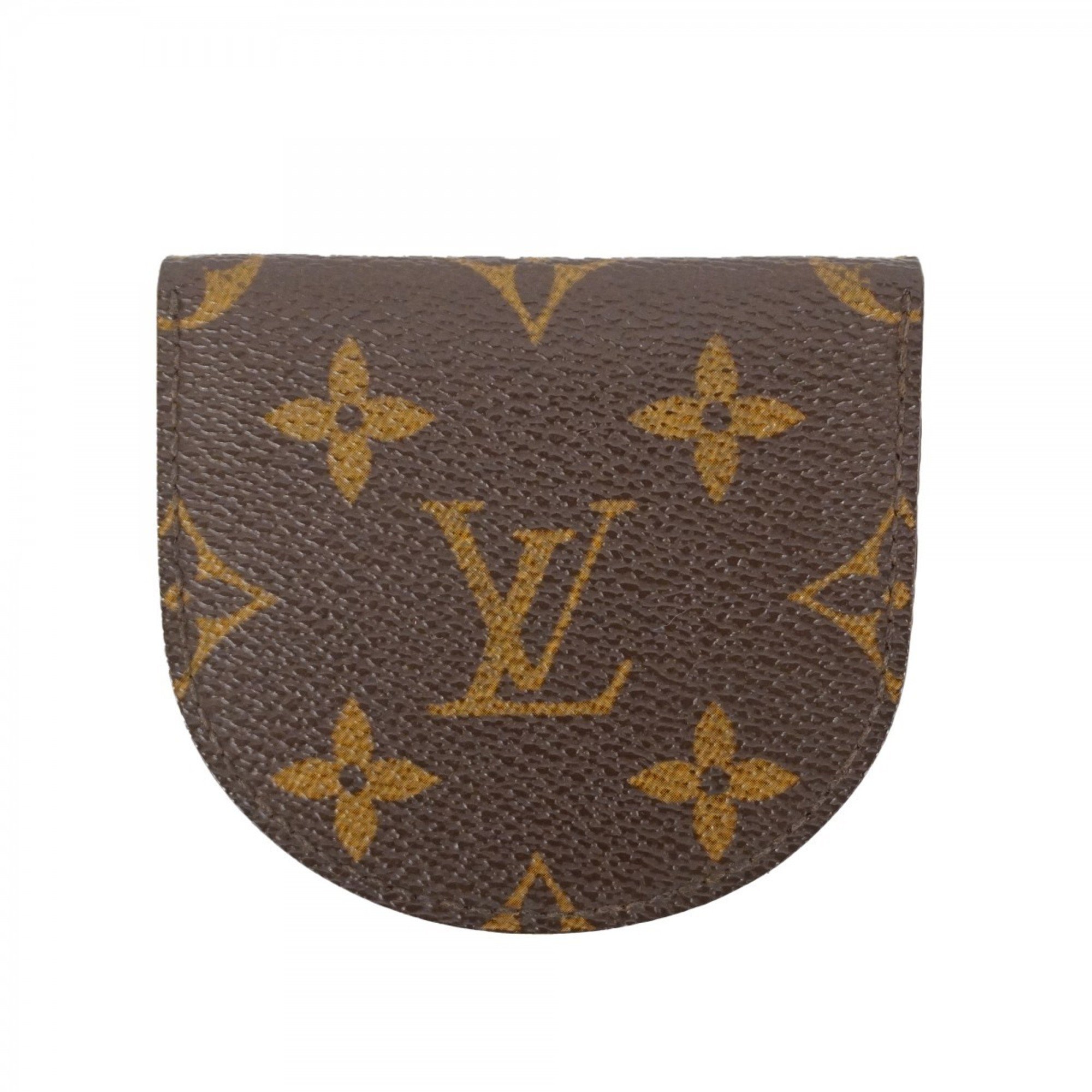 Louis Vuitton Wallet/Coin Case Monogram Porto Monnaie Cubetto M61960 Brown Men's Women's