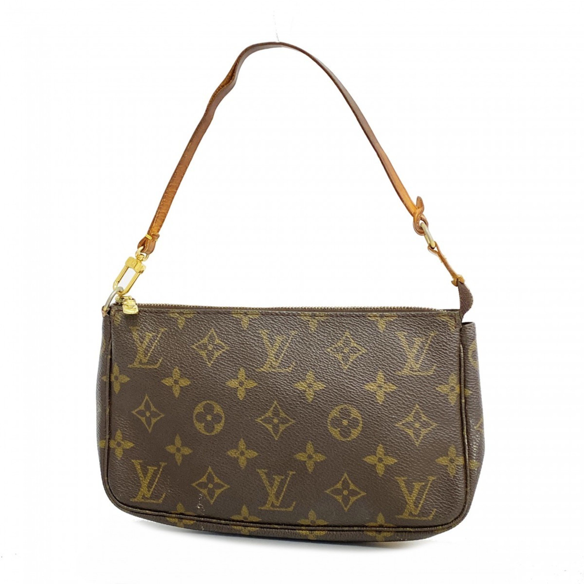 Louis Vuitton Pouch Monogram Pochette Accessoires M51980 Brown Women's