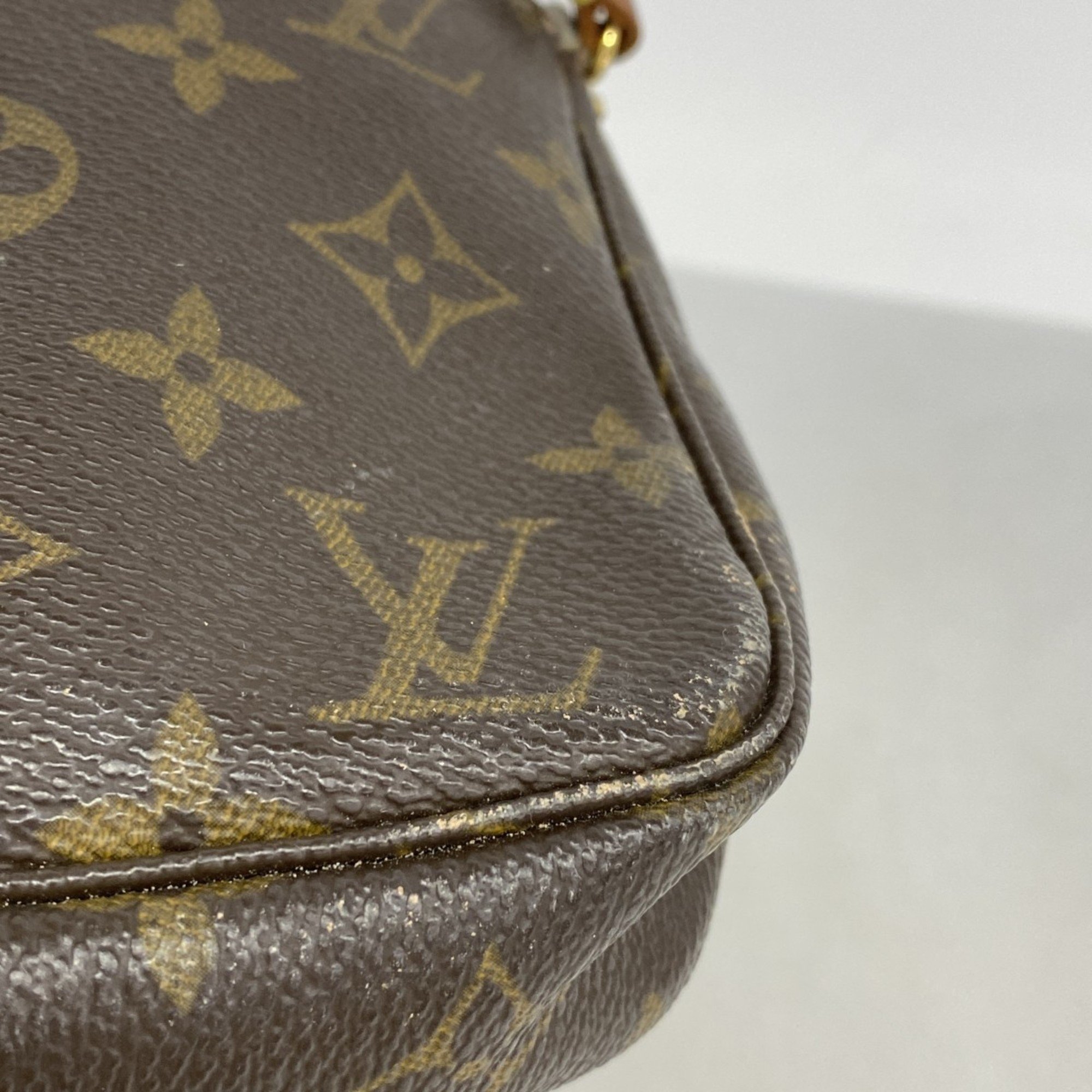 Louis Vuitton Pouch Monogram Pochette Accessoires M51980 Brown Women's