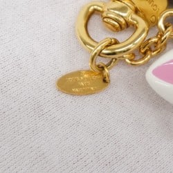 Louis Vuitton Keychain Bijoux Sack Cat Trunk M00825 White Pink Black Ladies