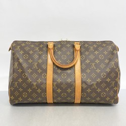 Louis Vuitton Boston Bag Monogram Keepall 45 M41428 Brown Men's Women's