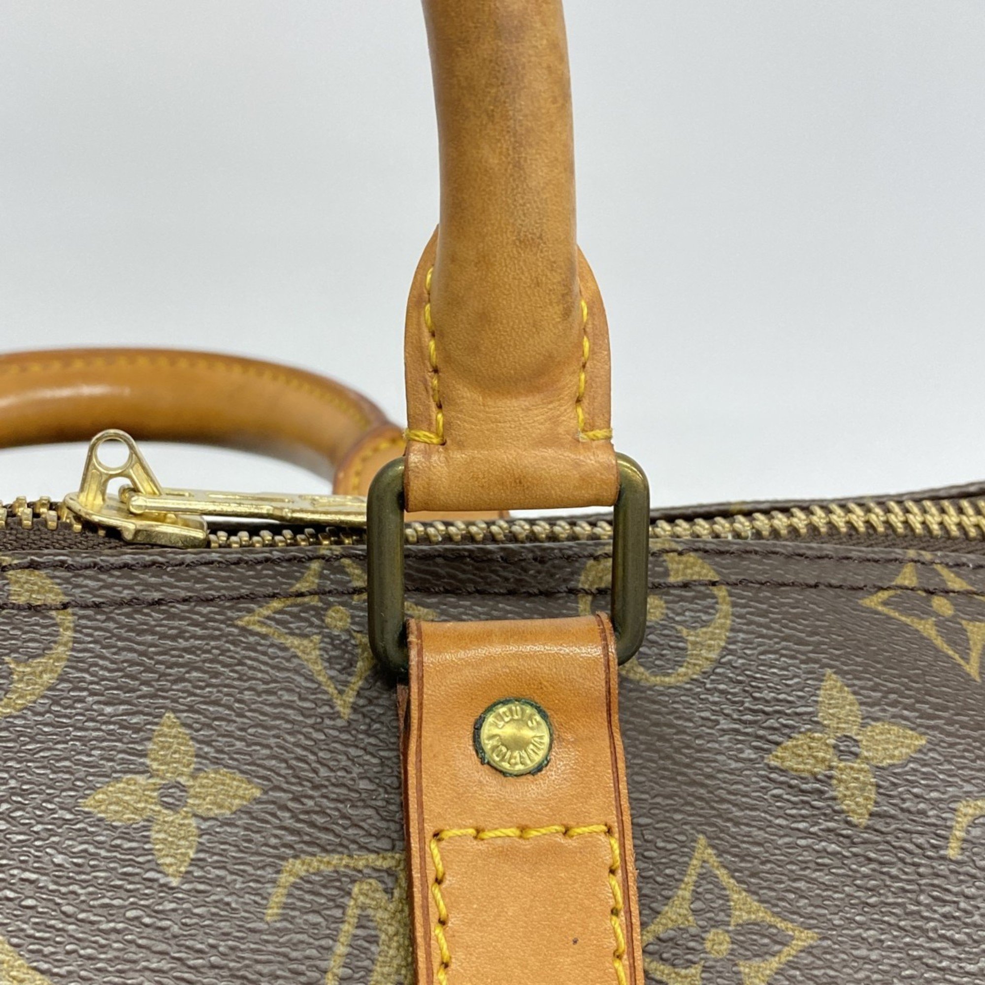 Louis Vuitton Boston Bag Monogram Keepall 45 M41428 Brown Men's Women's