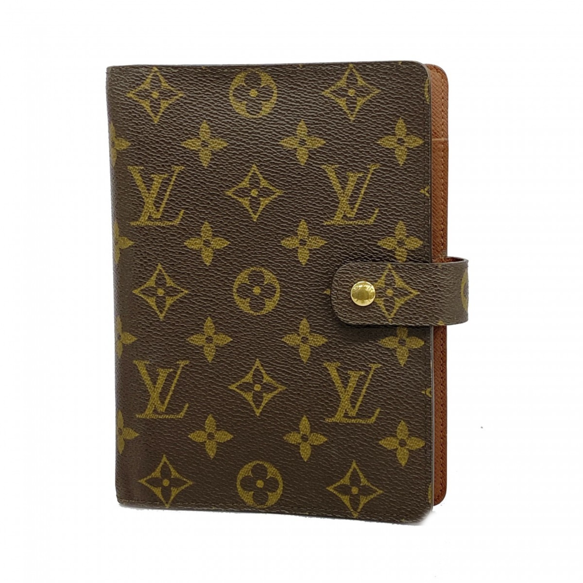 Louis Vuitton Notebook Cover Monogram Agenda MM R20105 Brown Men's Women's