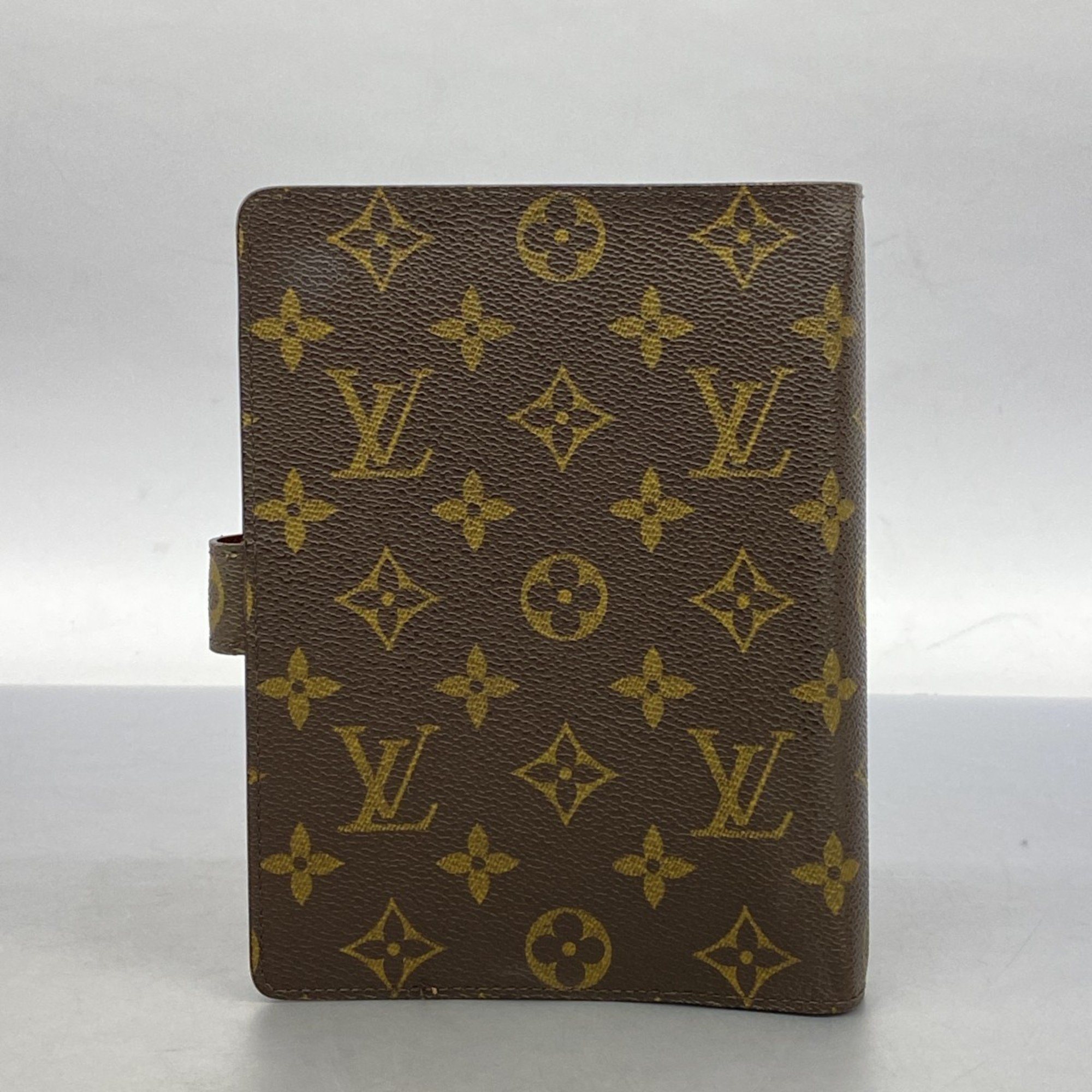 Louis Vuitton Notebook Cover Monogram Agenda MM R20105 Brown Men's Women's