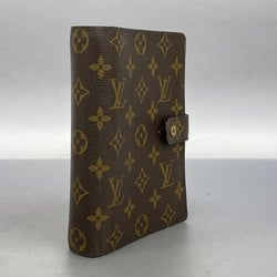 Louis Vuitton Notebook Cover Monogram Agenda MM R20105 Brown Men's Women's