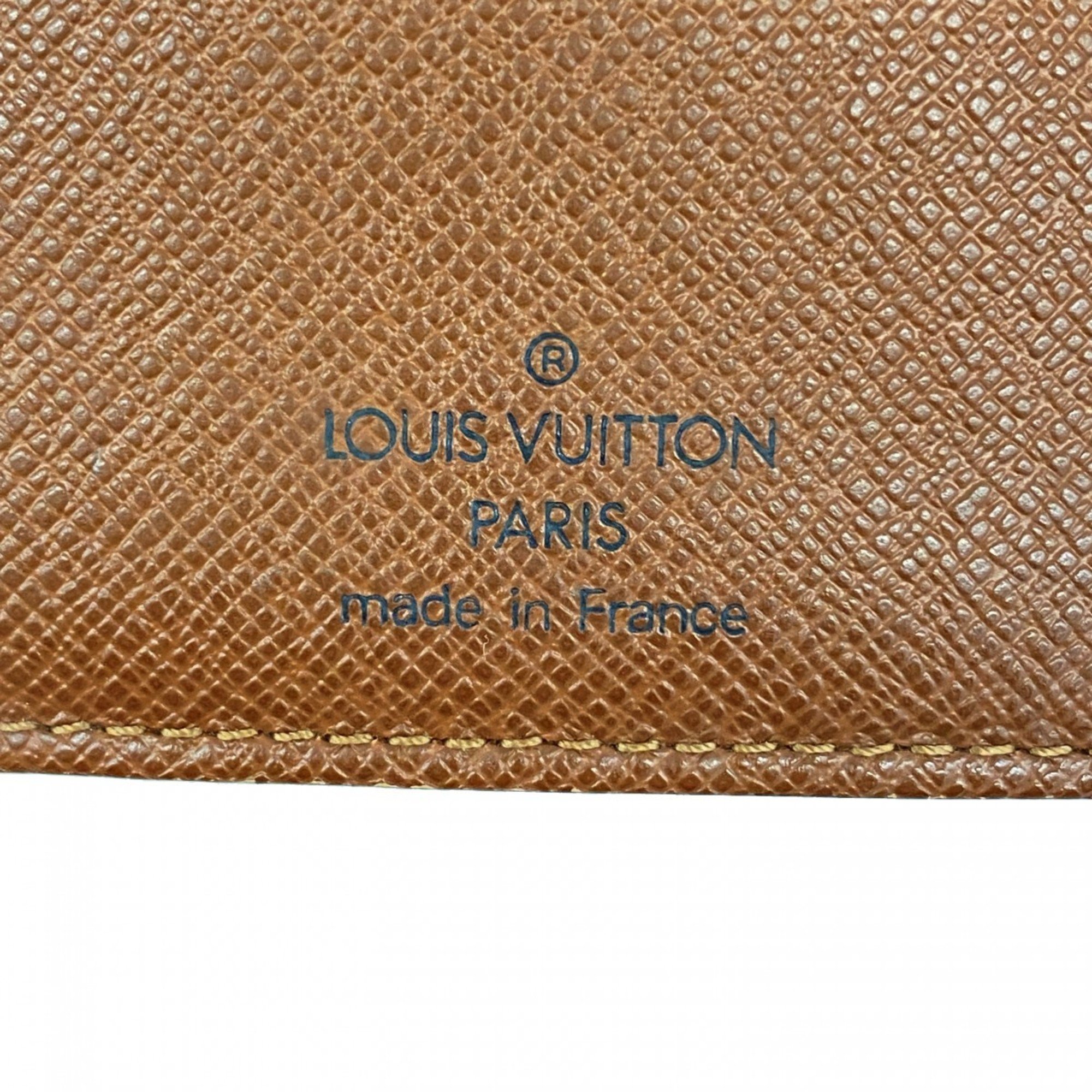 Louis Vuitton Notebook Cover Monogram Agenda MM R20105 Brown Men's Women's