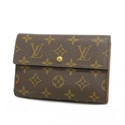 Louis Vuitton Tri-fold Long Wallet Monogram Porte Tresor Etui Papier M61202 Brown Men's Women's