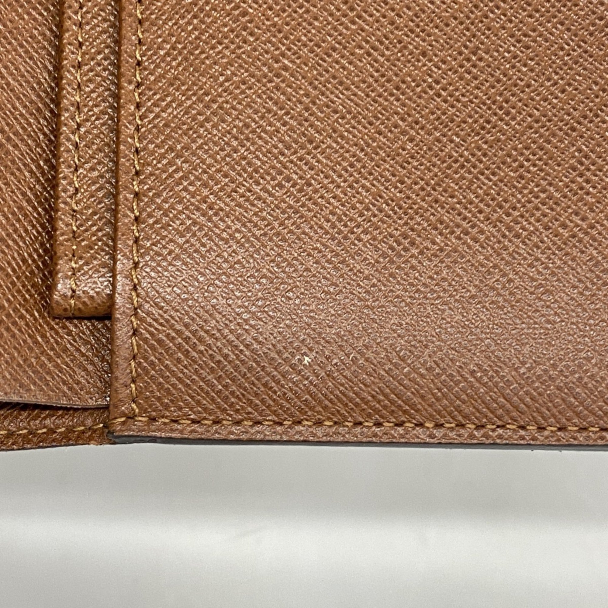 Louis Vuitton Tri-fold Long Wallet Monogram Porte Tresor Etui Papier M61202 Brown Men's Women's