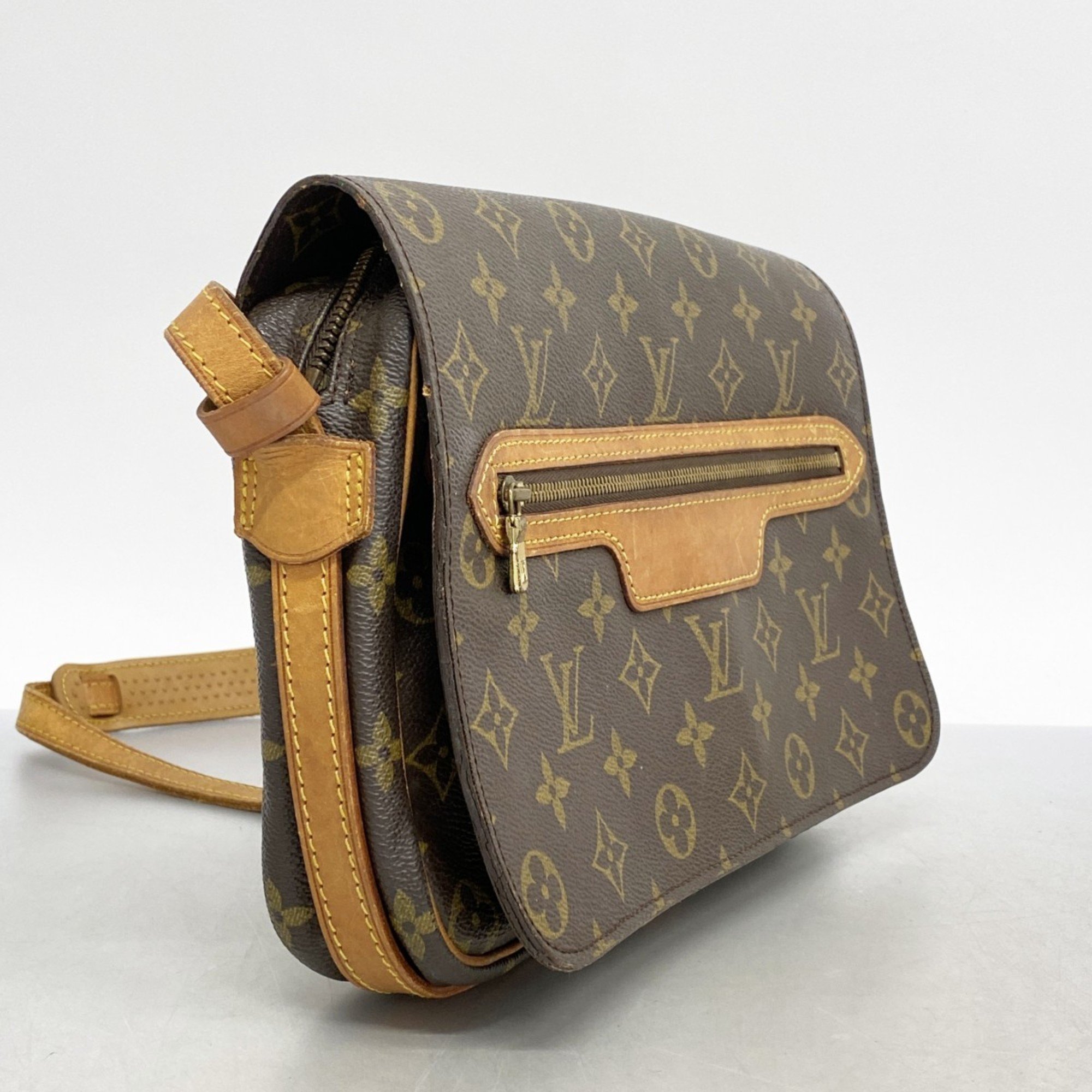 Louis Vuitton Shoulder Bag Monogram Saint Germain 28 M51207 Brown Women's