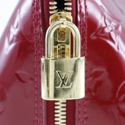 Louis Vuitton Alma GM Handbag M93596 Monogram Vernis Pomme d'Amour 2013 Red SN2133 Double Women's