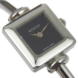 Gucci GUCCI Watch 1900L Stainless Steel Quartz Analog Display Black Dial Women's