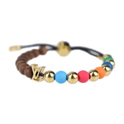 LOUIS VUITTON Louis Vuitton LV Surfing Beads Bracelet M1602A Wood Resin Multicolor Slide-type