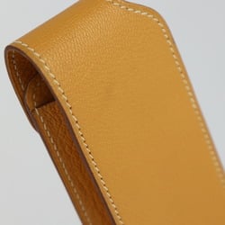 HERMES Hermes Pencil Case - Leather Brown □D Engraved