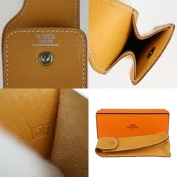 HERMES Hermes Pencil Case - Leather Brown □D Engraved