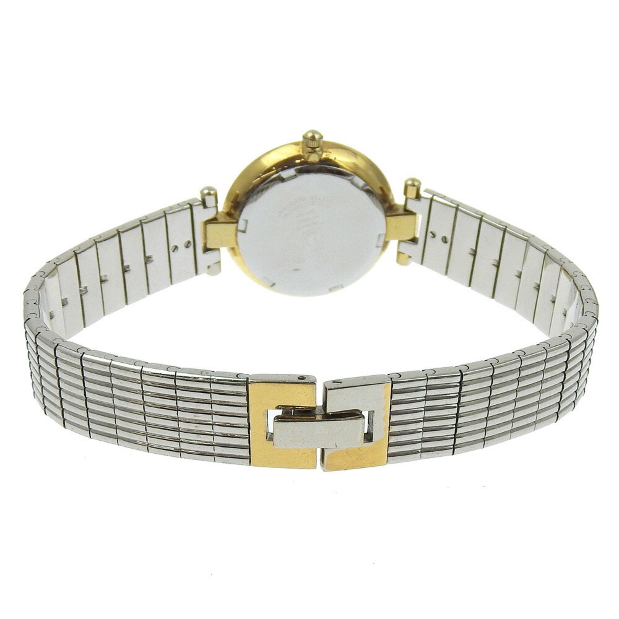 Christian Dior Watch 4715032 Stainless Steel x Gold Plated Quartz Analog Display White Dial Women's