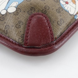 Gucci Doraemon collaboration waist bag, body bag 647817 GG Supreme canvas, brown type, collaboration, women's