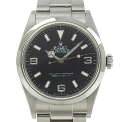 Rolex ROLEX Explorer 1 Watch cal.3130 114270 Stainless Steel Automatic Analog Display Black Dial Men's