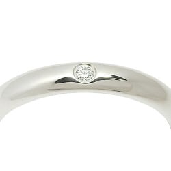 CARTIER Wedding Rings, 2 Sets, 1 Diamond, B4057748, Pt950 Platinum, Unisex