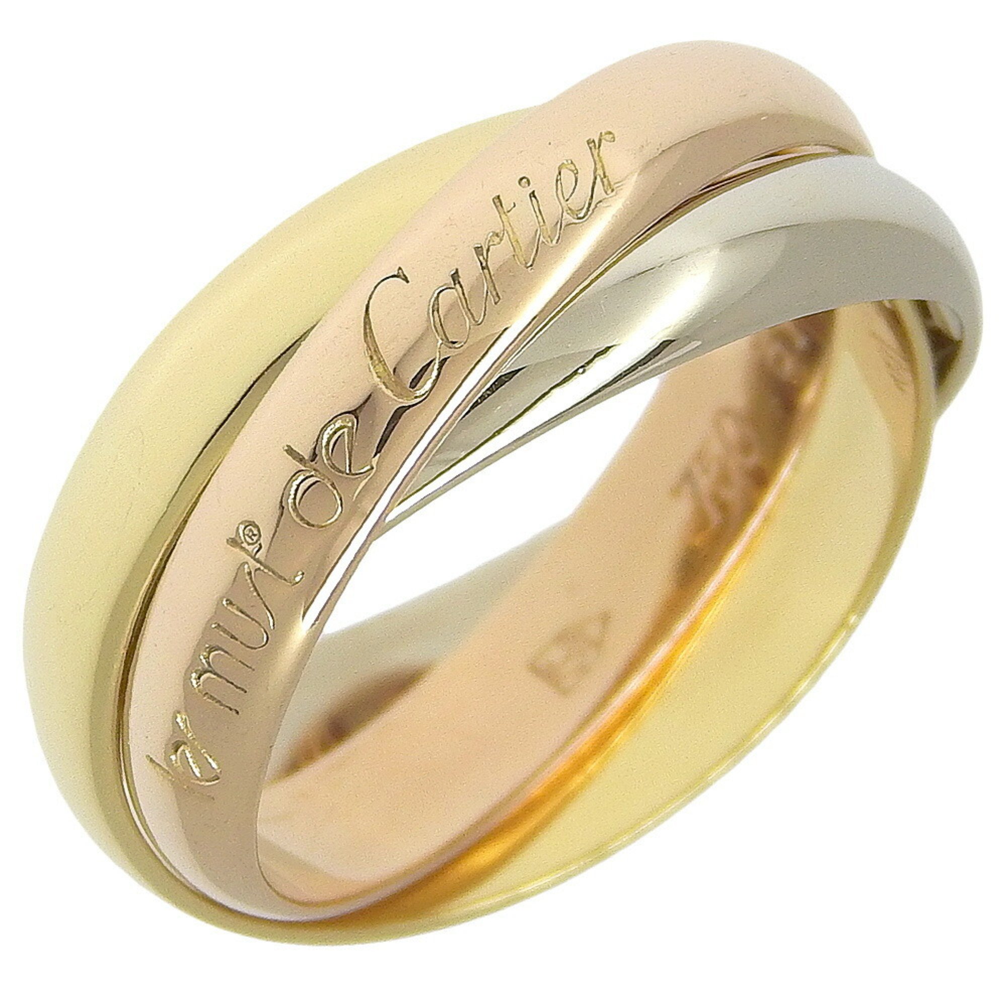 Cartier Trinity size 11.5 ring, K18 gold, YG/PG/WG, approx. 7.1g, Trinity, ladies