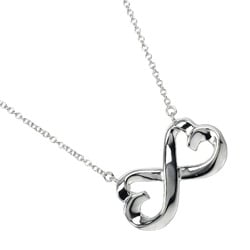 Tiffany & Co. Double Loving Heart Necklace, 925 Silver, approx. 4.2g