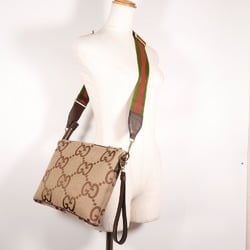 Gucci Shoulder Bag 699130 x Jumbo GG Canvas Beige 2way A5 Messenger Unisex