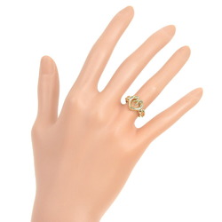 Tiffany & Co. Heart Ribbon Size 7.5 Ring, K18 Yellow Gold, Heart, Approx. 5.3g, Ribbon, Women's