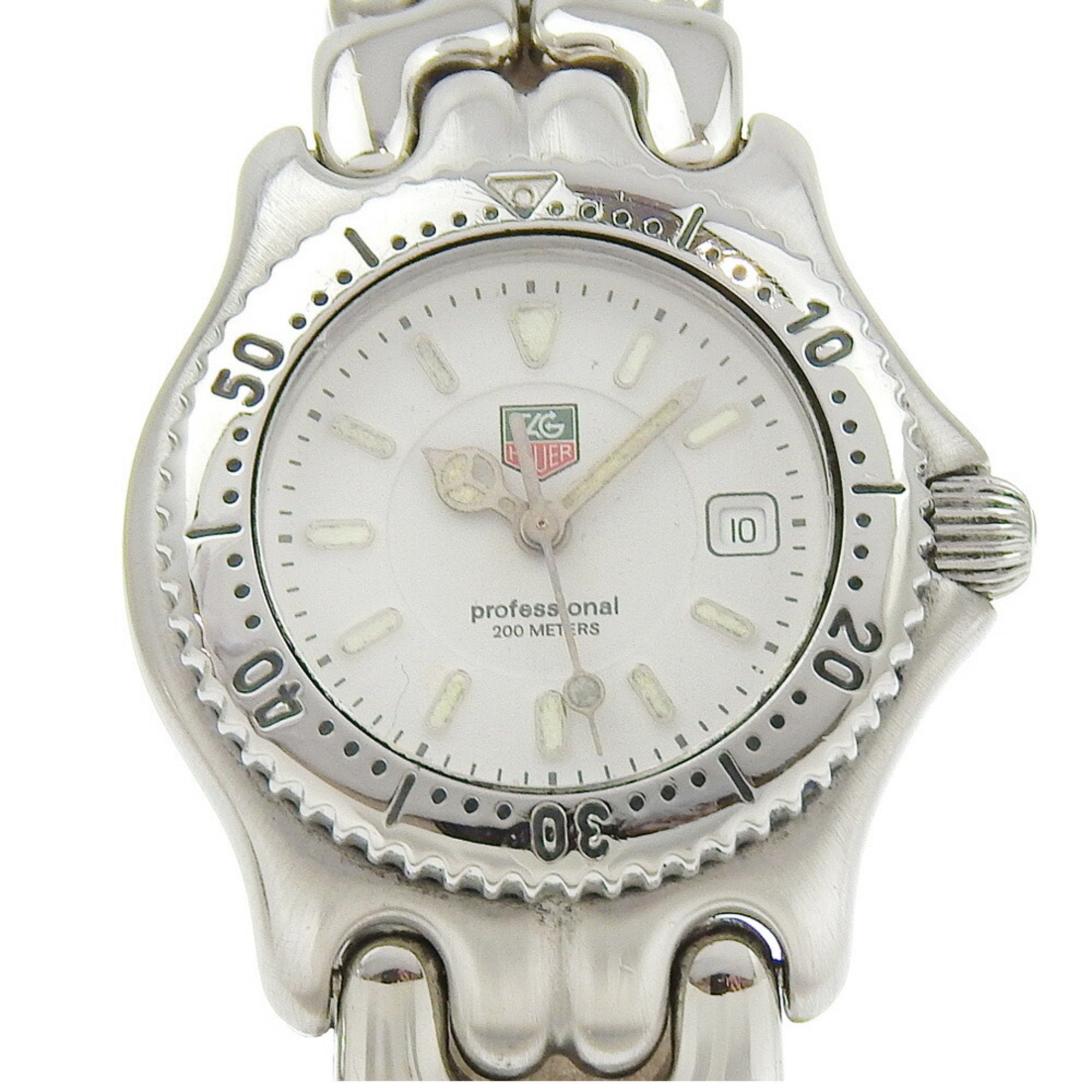 TAG HEUER Cell Watch WG1312-0 Stainless Steel Quartz Analog Display White Dial Ladies