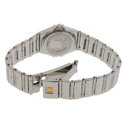 OMEGA Constellation Watch My Choice 1561.51 Stainless Steel 1998 Quartz Analog Display Grey Dial Ladies