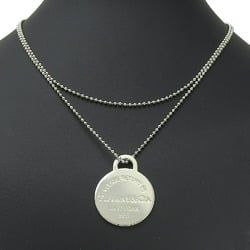 Tiffany & Co. Return to Necklace Round Tag Silver 925 Approx. 18.7g TIFFANY Women's