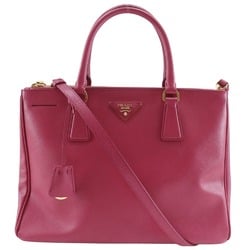 PRADA Galleria Large Shoulder Bag 1BA274 Saffiano Pink 2way A5 for Women