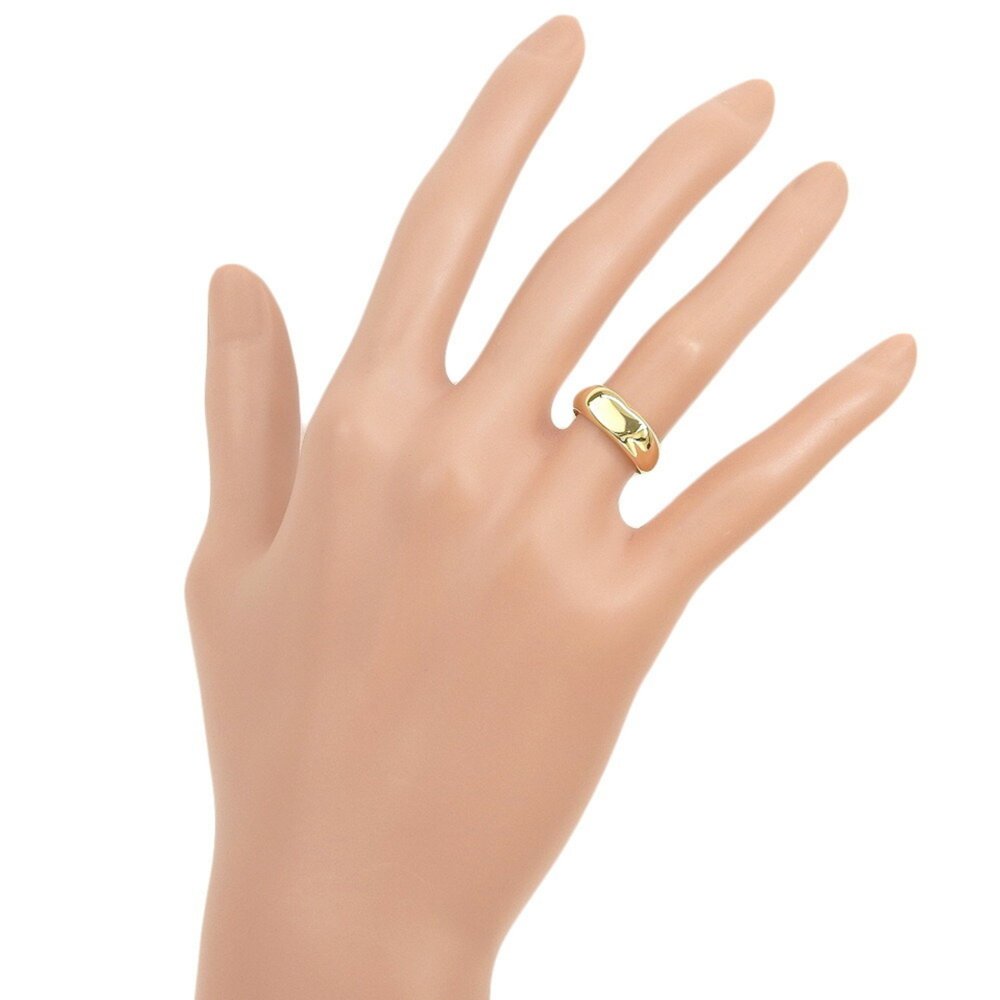 Tiffany & Co. Full Heart Ring Size 7 Elsa Peretti K18 Yellow Gold Approx. 3.6g Women's