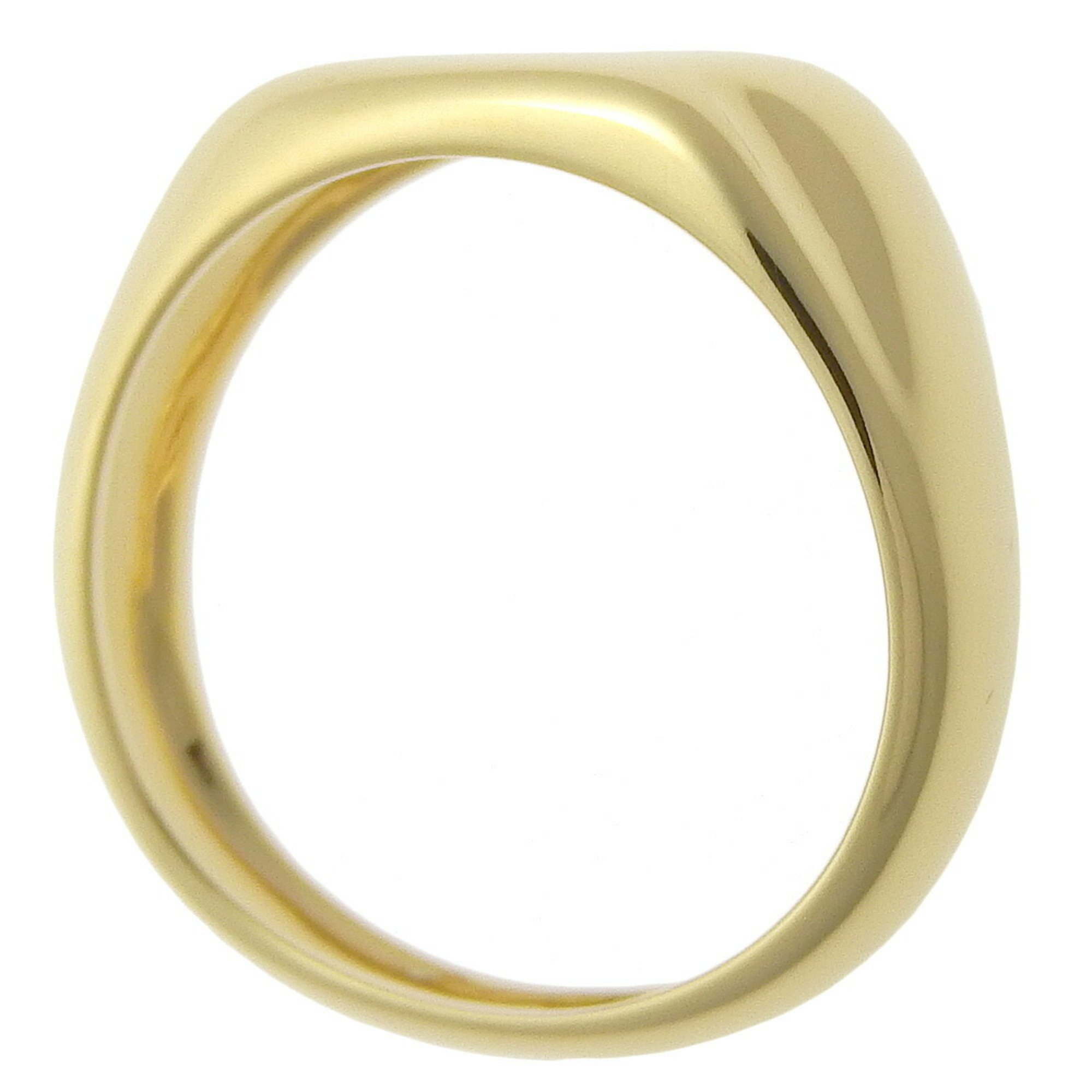 Tiffany & Co. Full Heart Ring Size 7 Elsa Peretti K18 Yellow Gold Approx. 3.6g Women's