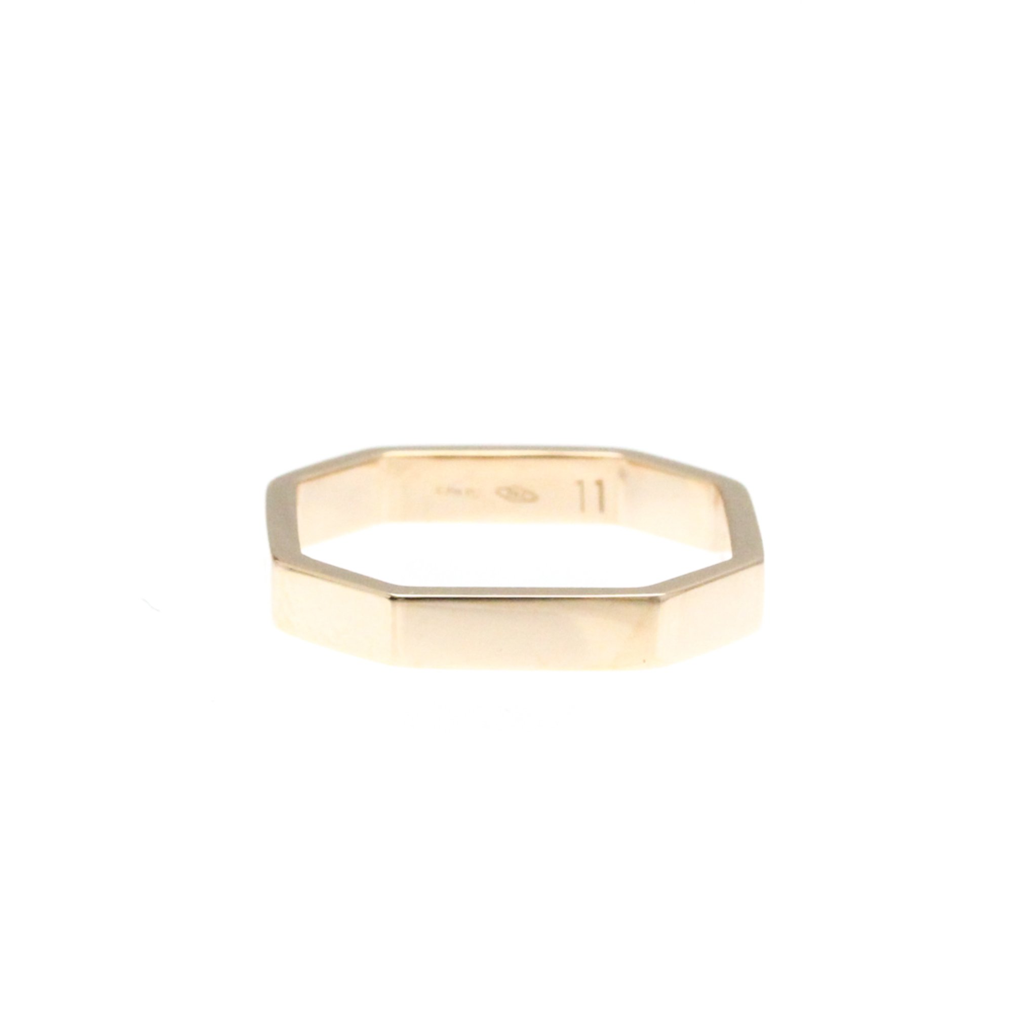 Gucci Octagonal Ring Pink Gold (18K) Fashion Band Ring Pink Gold