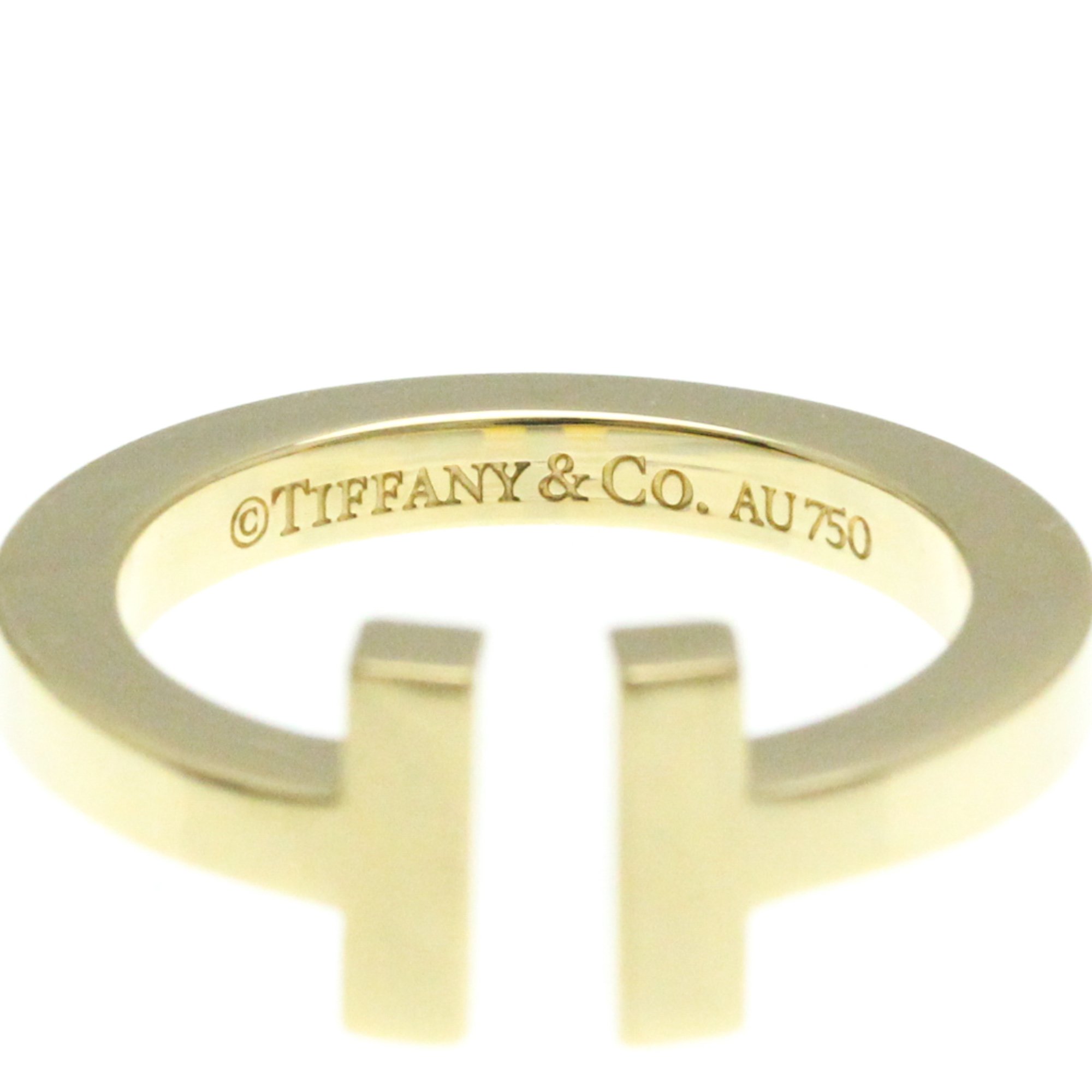 Tiffany T Square Ring Yellow Gold (18K) Fashion Band Ring Gold