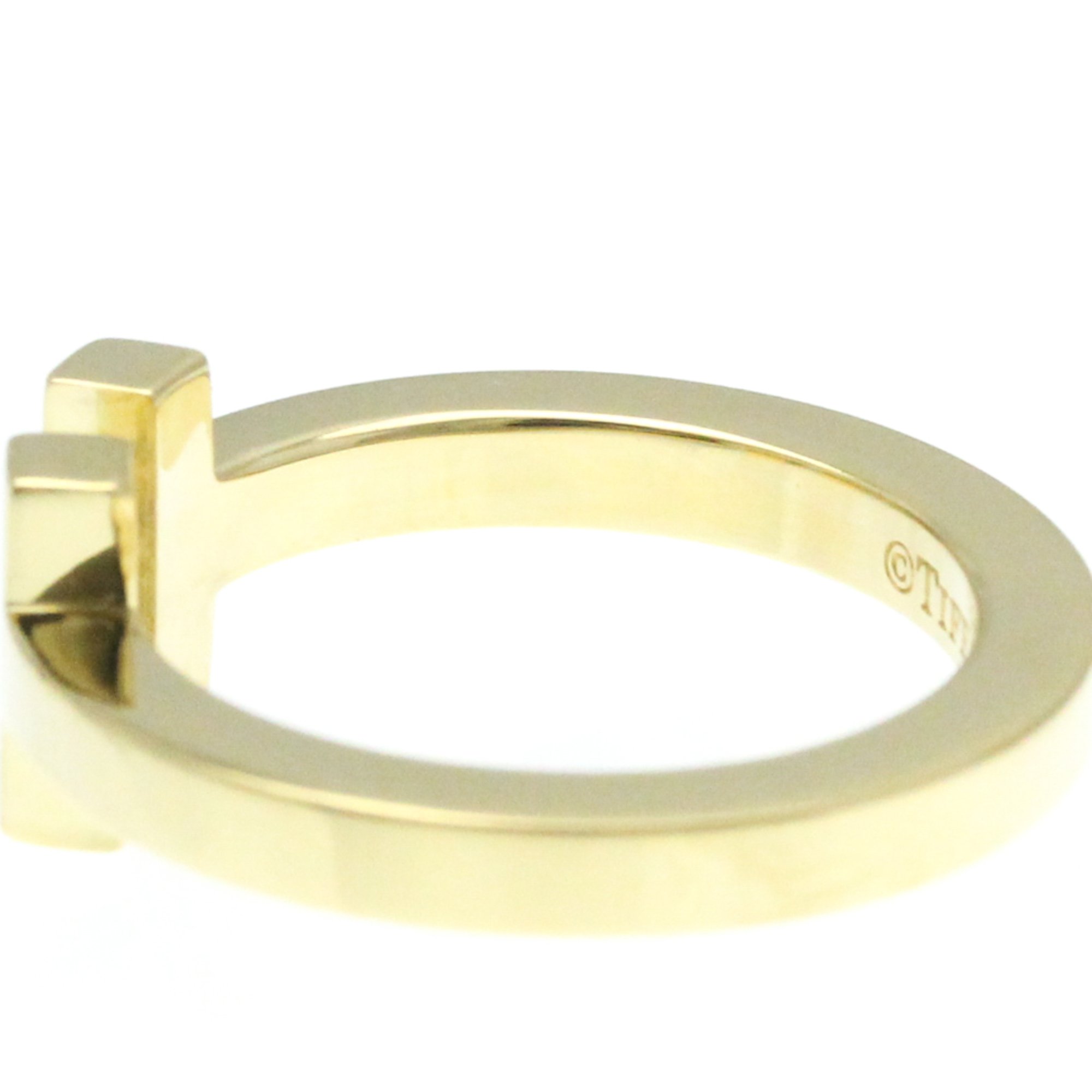 Tiffany T Square Ring Yellow Gold (18K) Fashion Band Ring Gold