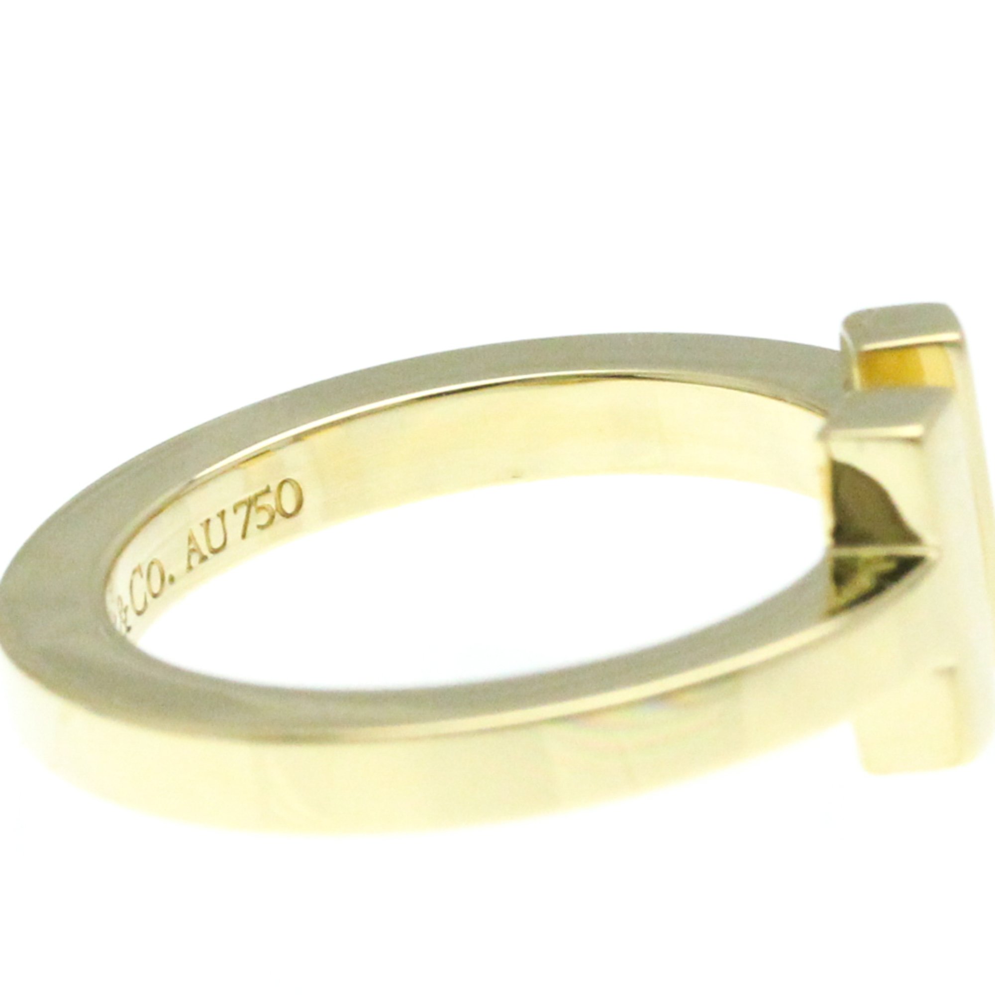 Tiffany T Square Ring Yellow Gold (18K) Fashion Band Ring Gold