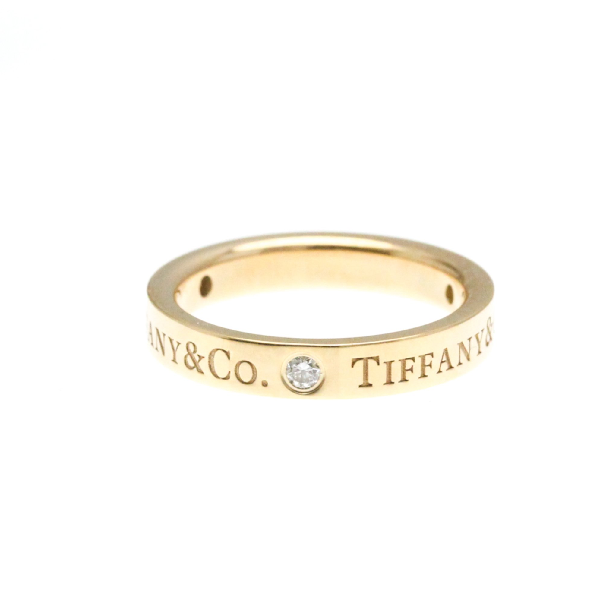 Tiffany Flat Band Ring Pink Gold (18K) Fashion Diamond Band Ring Pink Gold