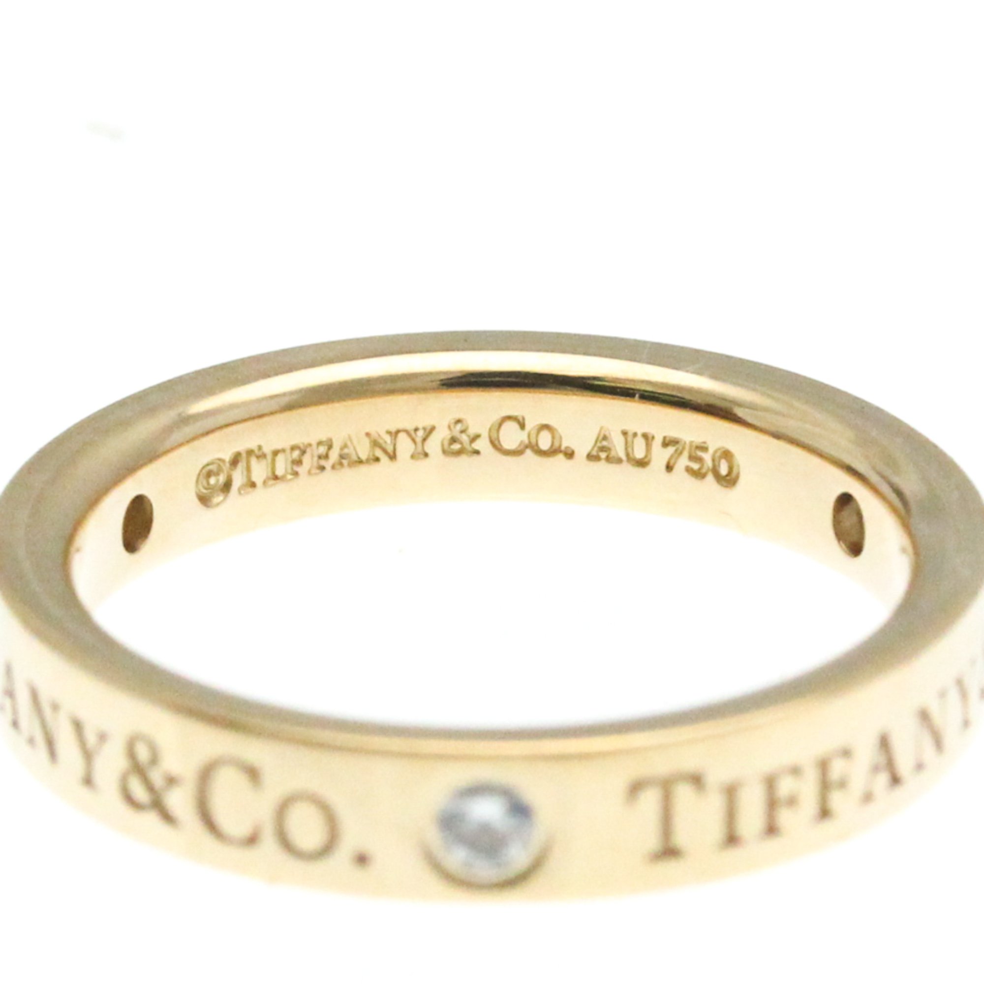 Tiffany Flat Band Ring Pink Gold (18K) Fashion Diamond Band Ring Pink Gold