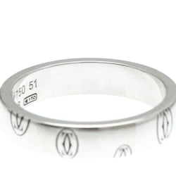 Cartier Happy Birthday White Gold (18K) Fashion No Stone Band Ring Silver