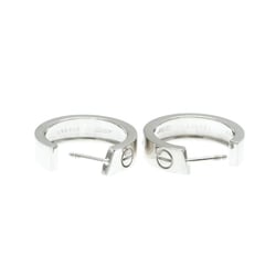 Cartier Love Diamond Earrings Diamond White Gold (18K) Half Hoop Earrings Silver