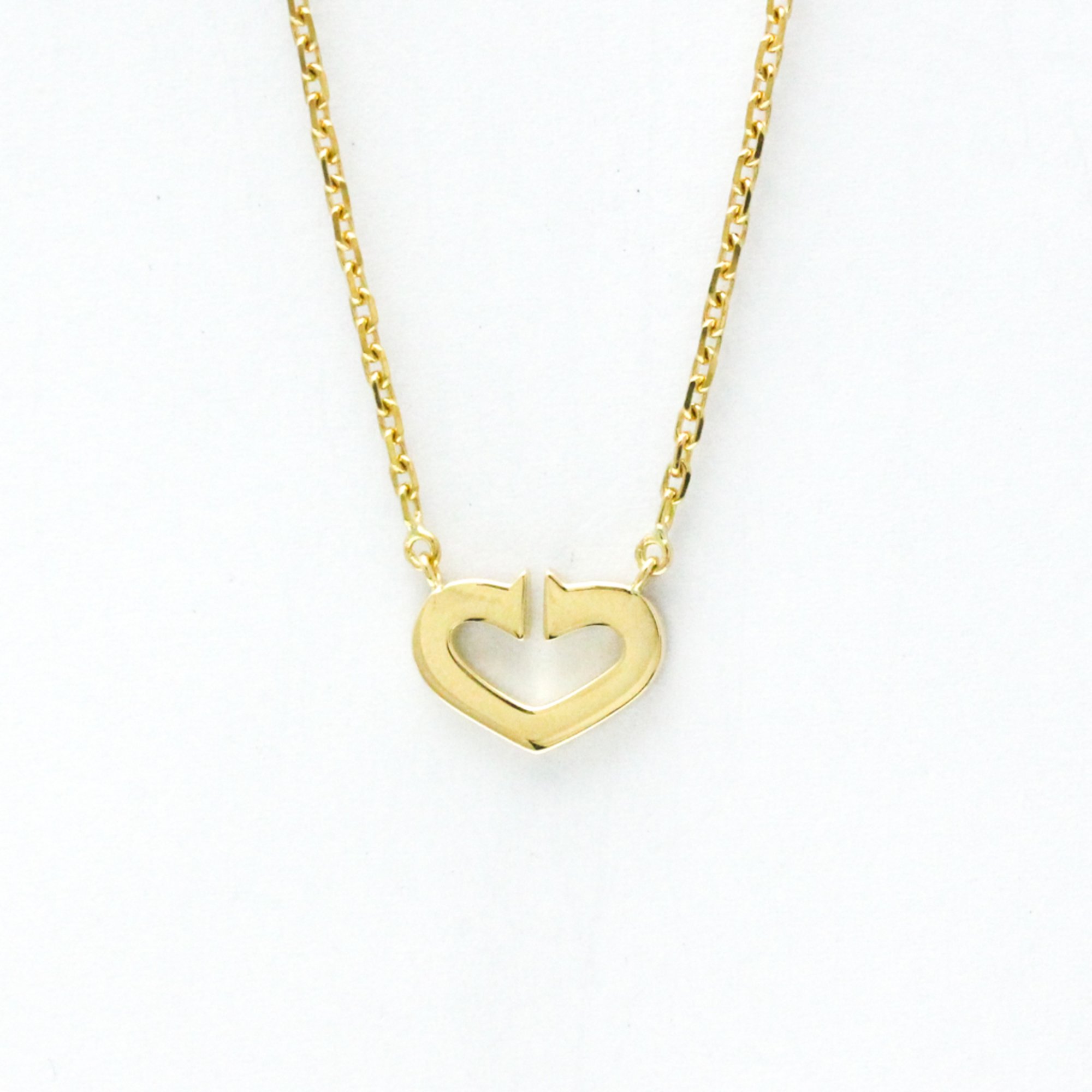 Cartier C Heart Yellow Gold (18K) Diamond Men,Women Fashion Pendant Necklace (Gold)