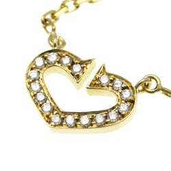 Cartier C Heart Yellow Gold (18K) Diamond Men,Women Fashion Pendant Necklace (Gold)