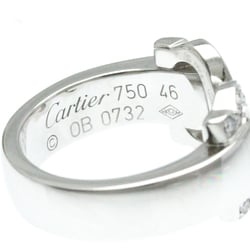 Cartier Boucluse Ring B4071046 White Gold (18K) Fashion Diamond Band Ring Silver