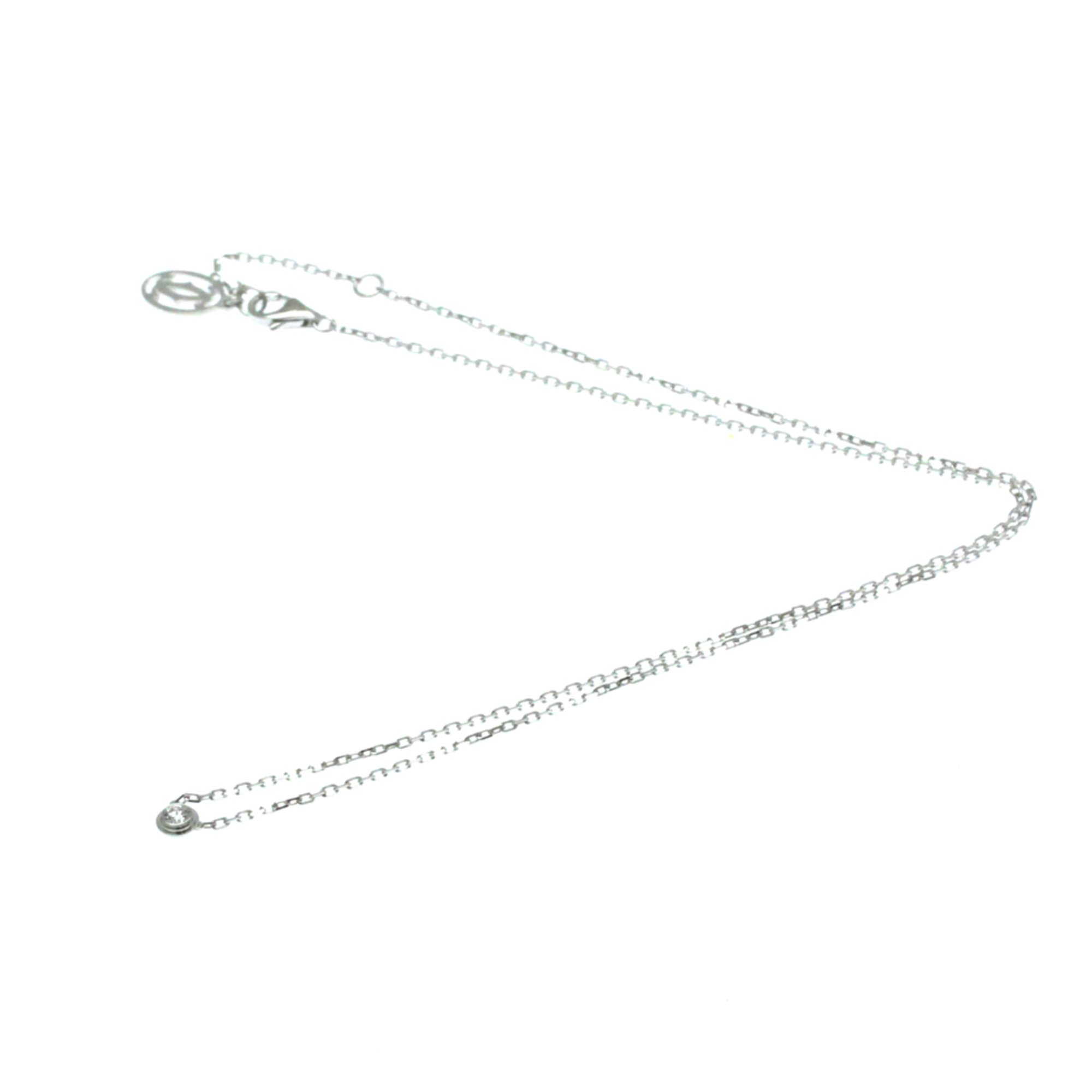 Cartier Diamants Légers De Cartier B7215800 White Gold (18K) Diamond Women's Fashion Pendant Necklace Carat/0.09 (Silver)